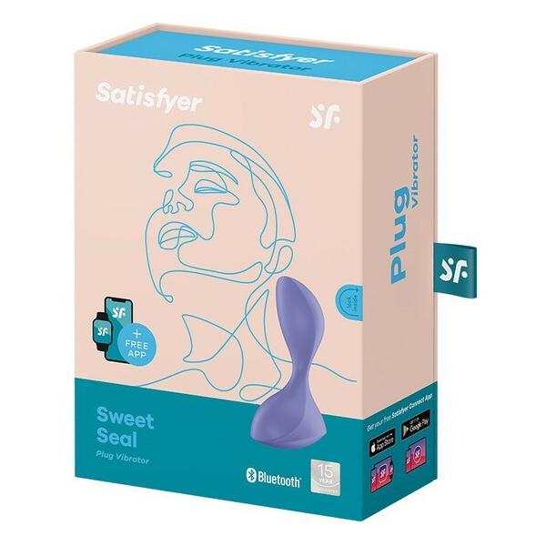 SATISFYER SWEET SEAL VIBRADOR ANAL - MORADO - imagen 1