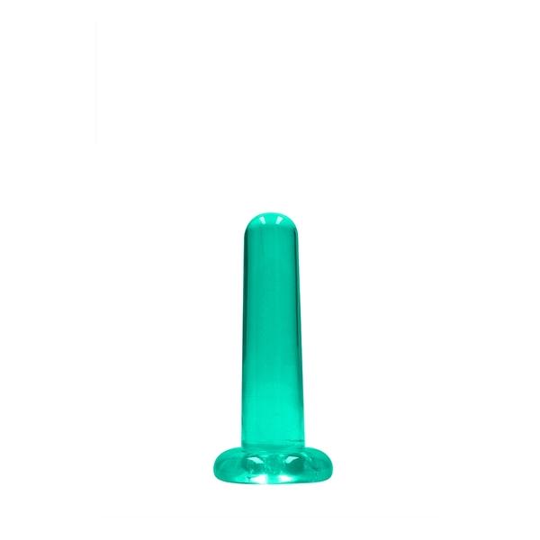 REALROCK - NON REALISTIC DILDO WITH SUCTION CUP - 5,3/ 13,5 CM - TURQUESA