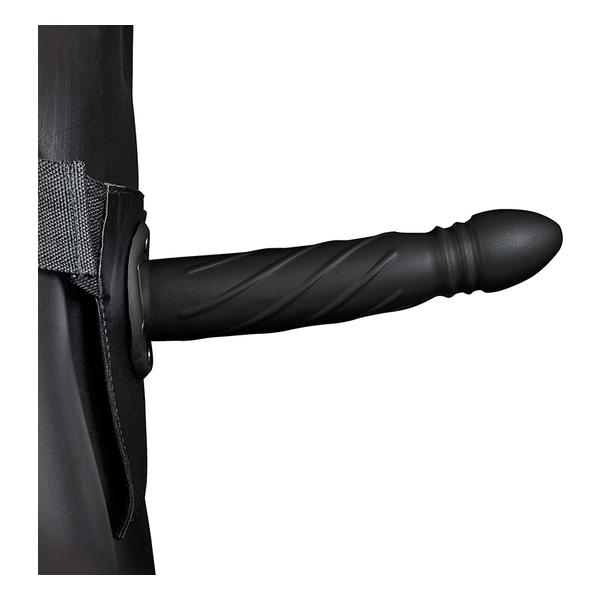 OUCH!-STRAP-ON HUECO TRENZADO - 8 / 20 CM-NEGRO