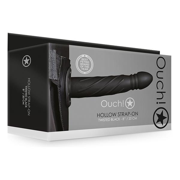 OUCH!-STRAP-ON HUECO TRENZADO - 8 / 20 CM-NEGRO - imagen 1