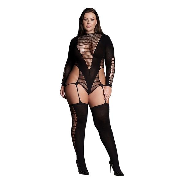 LE DÉSIR-SHADE-KALYKE XXIII - BODYSTOCKING CON CUELLO ALTO - TALLA GRANDE