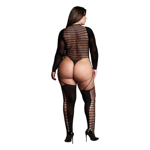 LE DÉSIR-SHADE-KALYKE XXIII - BODYSTOCKING CON CUELLO ALTO - TALLA GRANDE - imagen 1