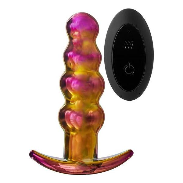 GLAMOUR GLASS REMOTE VIBE BEADED PLUG - imagen 3