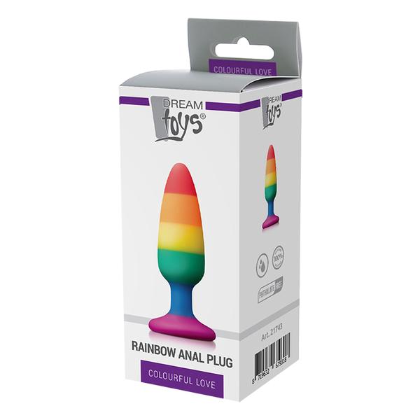 COLOURFUL LOVE RAINBOW ANAL PLUG MEDIUM