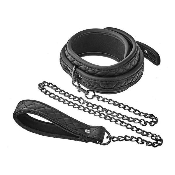 BLAZE COLLAR LEASH DIAMOND BLACK - imagen 1