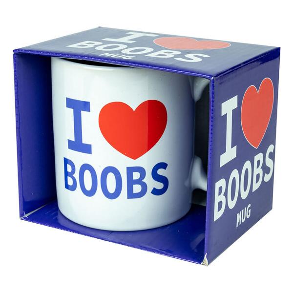 TAZA I LOVE BOOBS - imagen 1