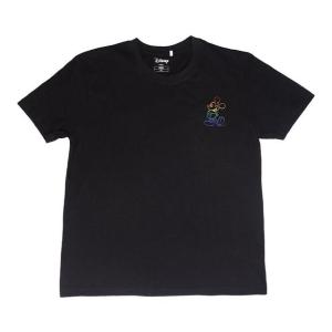 CAMISETA CORTA ACID WASH DISNEY PRIDE NEGRO