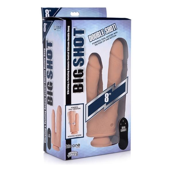 PENE REALÍSTICO DOBLE CON VIBRADOR 10 VELOCIDADES - imagen 1