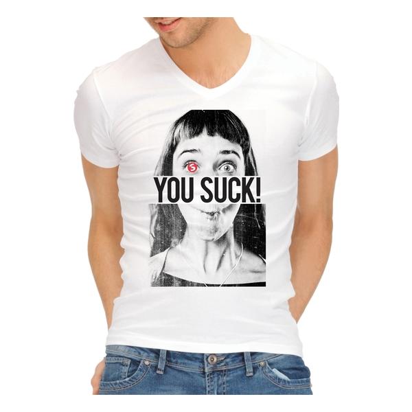 CAMISETA DIVERTIDA YOU SUCK - imagen 2