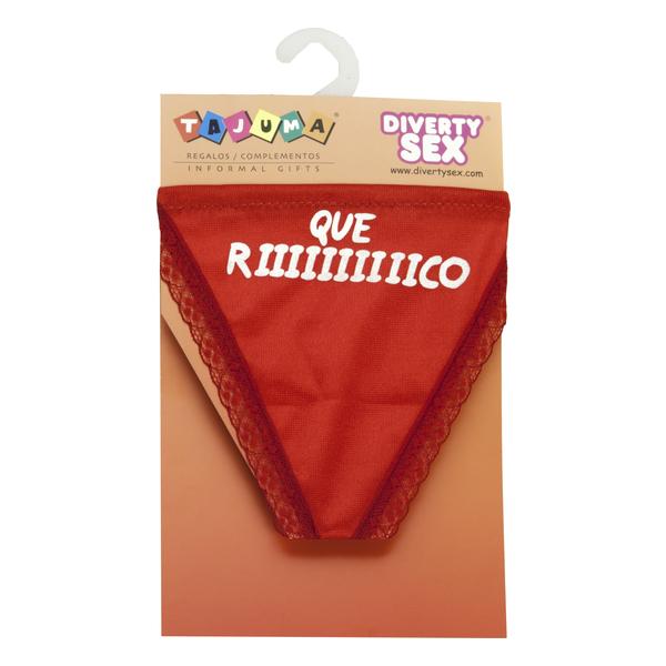 TANGA ROJO CHICA QUE RIIIIIICO