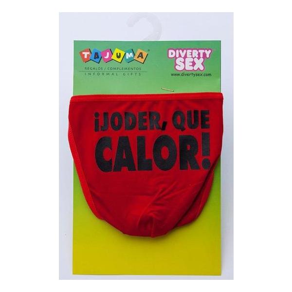 TANGA ROJO CHICO ¡JODER QUE CALOR!