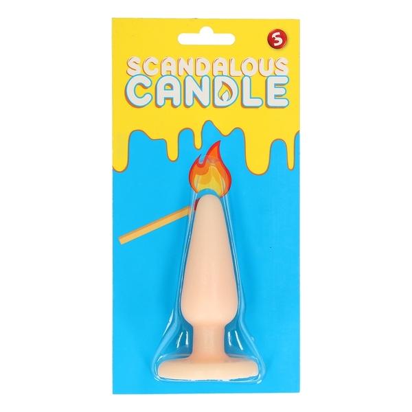 SCANDALOUS CANDLES - BUTT PLUG - FLESH - imagen 1